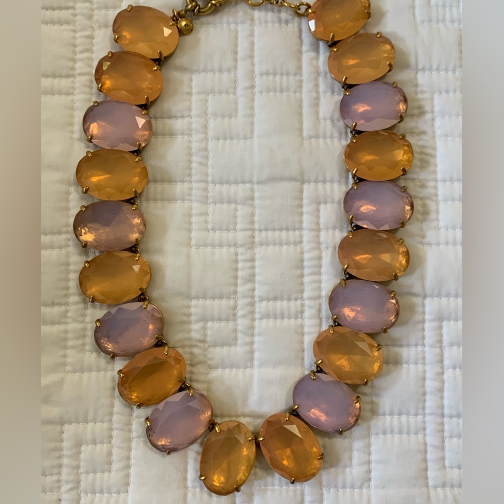 J.Crew Women's Glass Stone Statement Necklace
